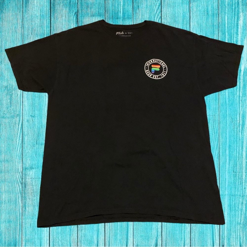 Fila International Gear FILA Pride Shirt Rainbow EST 1911 Reebok Nike Champion